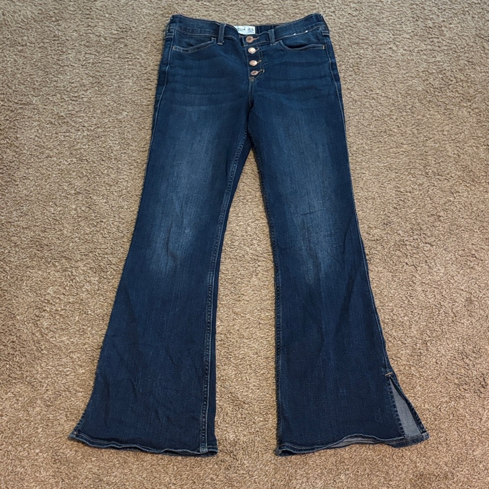 Abercrombie Kids Dark Blue Flare Jeans
